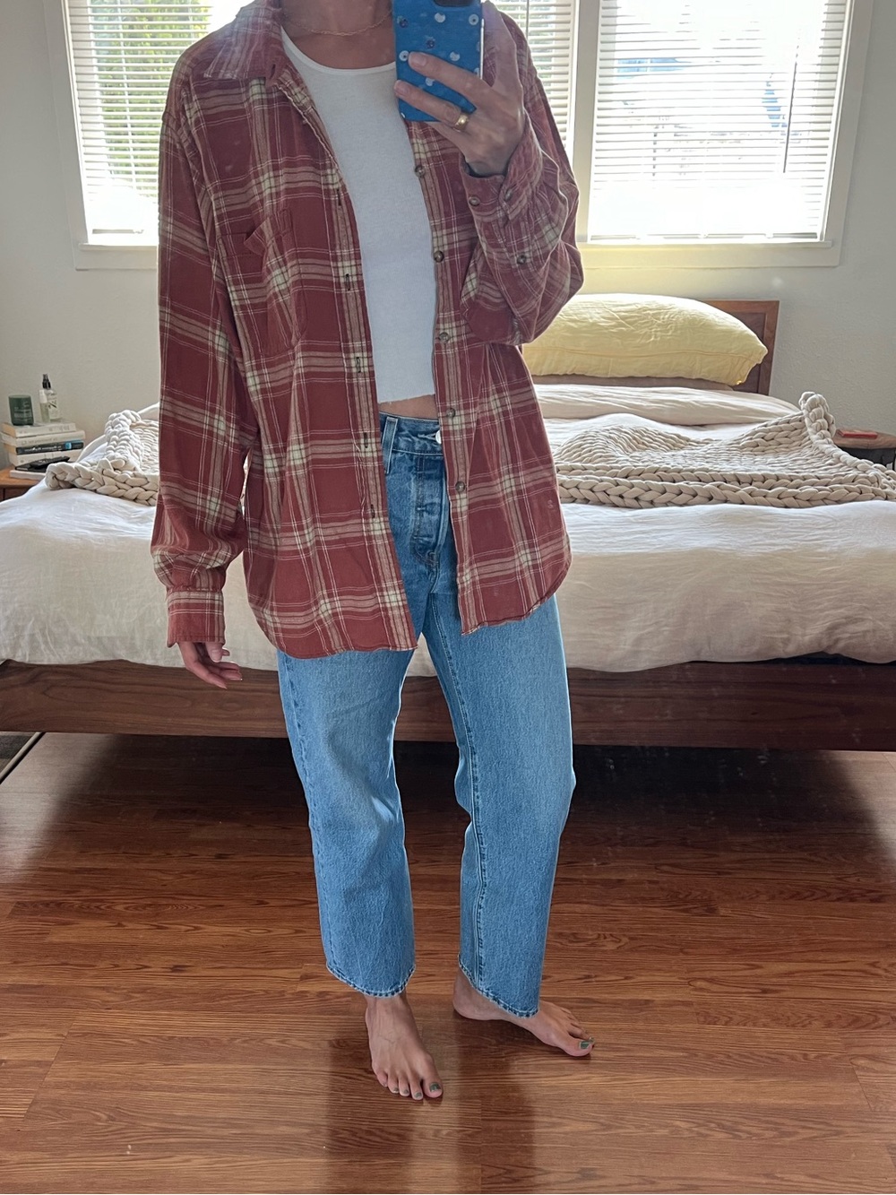 Vintage Orange Flanel